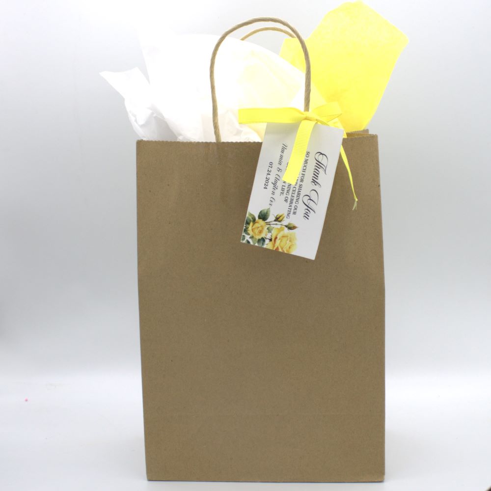 Yellow Rose Gift Bag Set