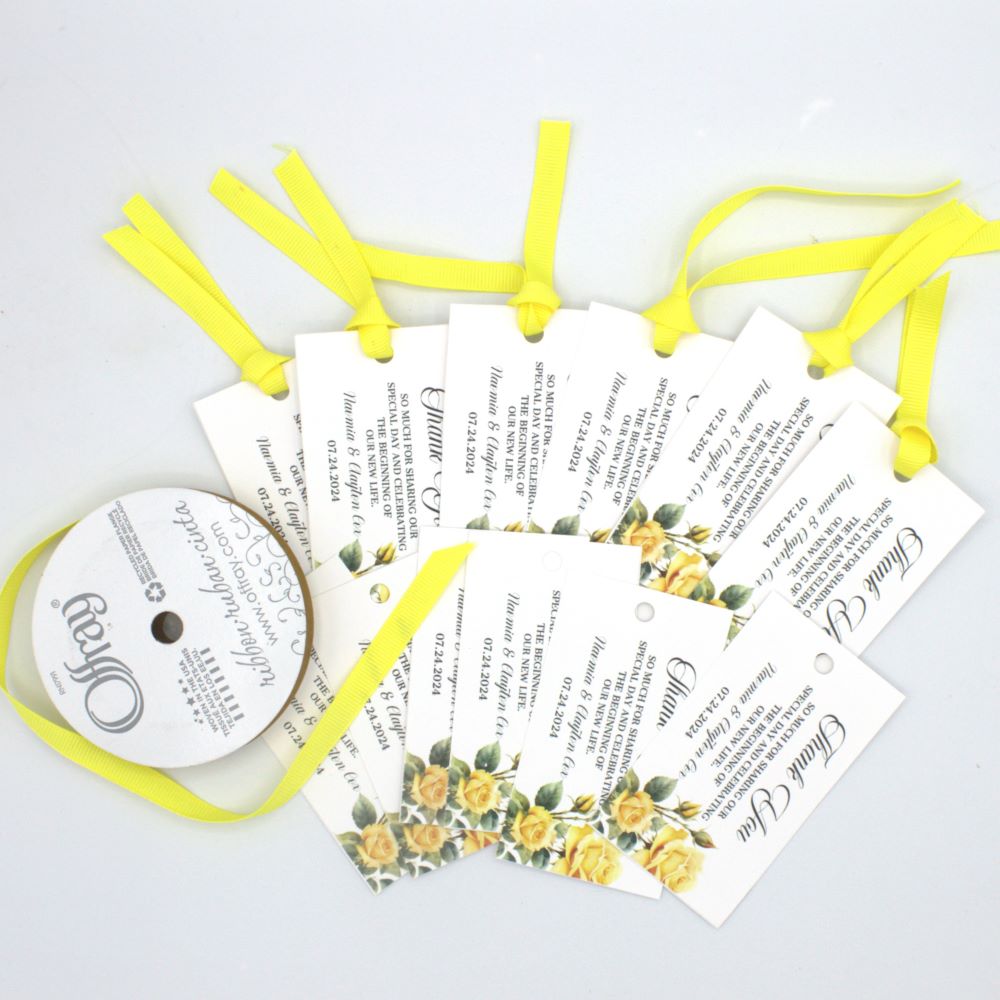 Yellow Rose Gift Tags